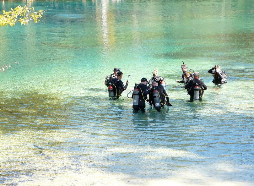 Divers at Morrison Spring