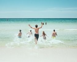 People on Beach Cam